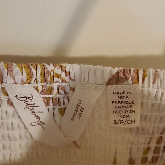 NWT Billabong Sincerely Jules Twist Flirt Jumpsuit Palm tropical resortwear sml - Picture 4 of 8